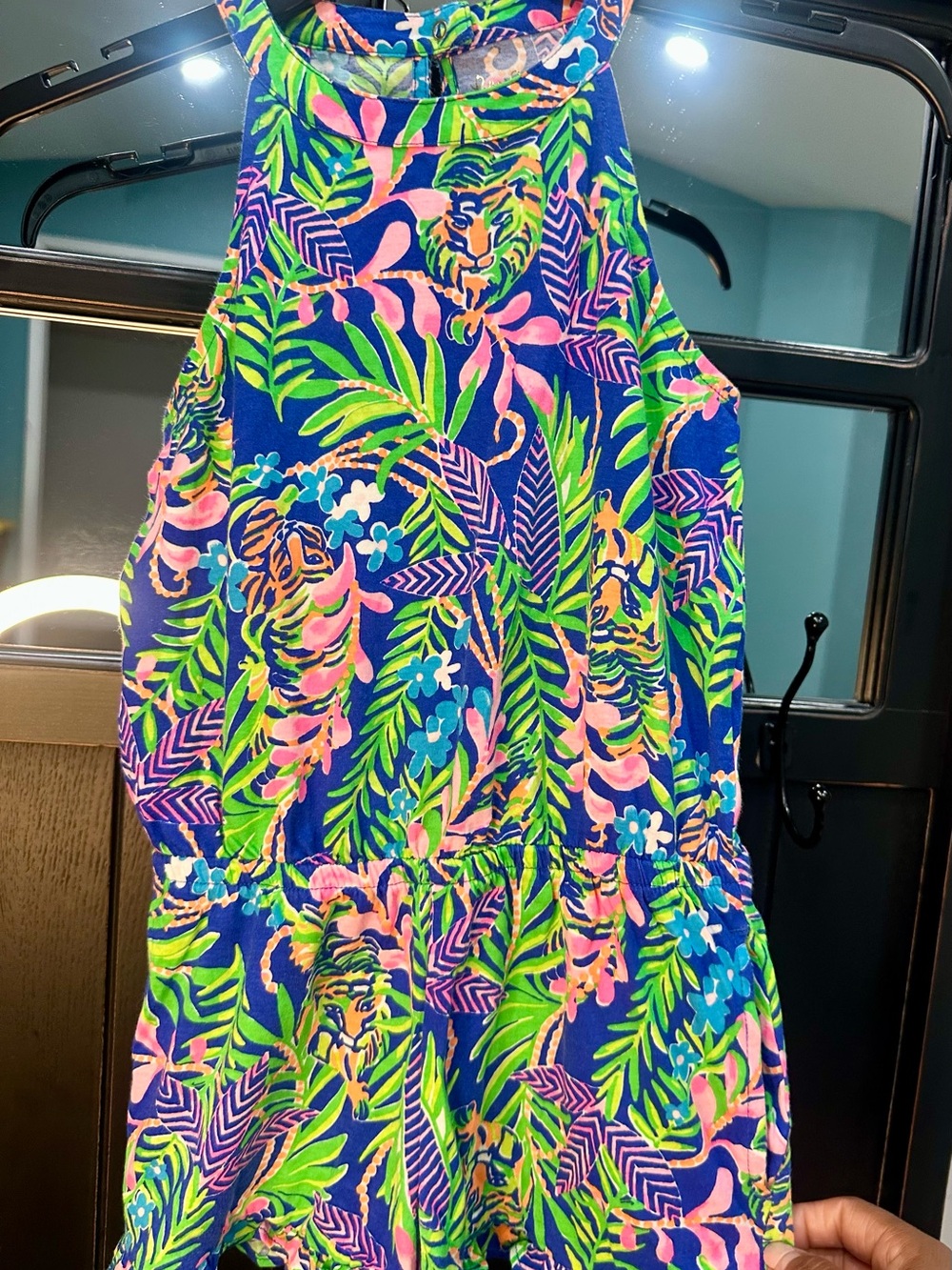 Lilly Pulitzer Blue, Pink & Green Tropical Print short